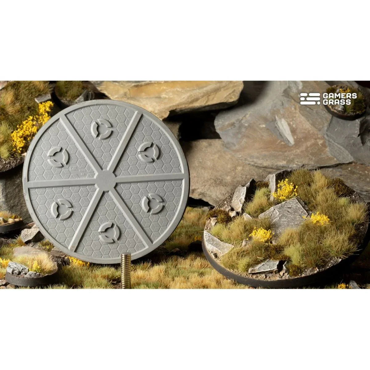 Gamers Grass - Battle Ready Bases - Highland - Round 90mm (x1)