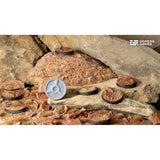 Gamers Grass - Battle Ready Bases - Badlands - Round 25mm (x10)
