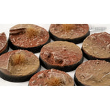 Gamers Grass - Battle Ready Bases - Badlands - Round 28mm (x8)