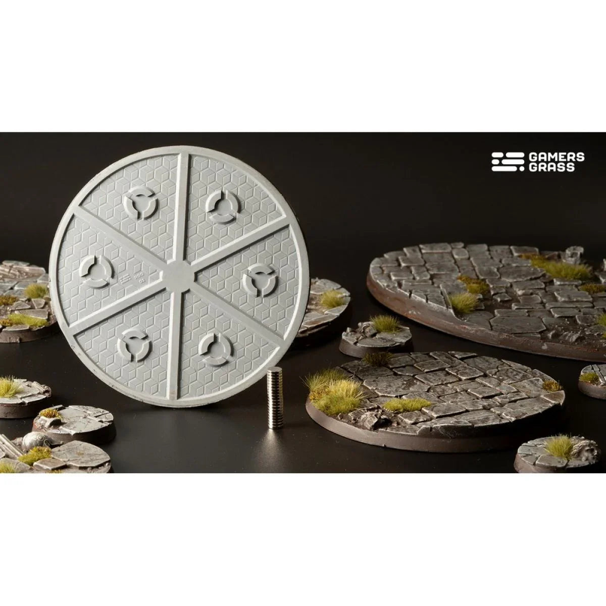 Gamers Grass - Battle Ready Bases - Temple - Round 90mm (x1)