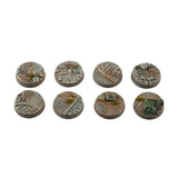 Gamers Grass - Battle Ready Bases - Urban Warfare - Round 28mm (x8)