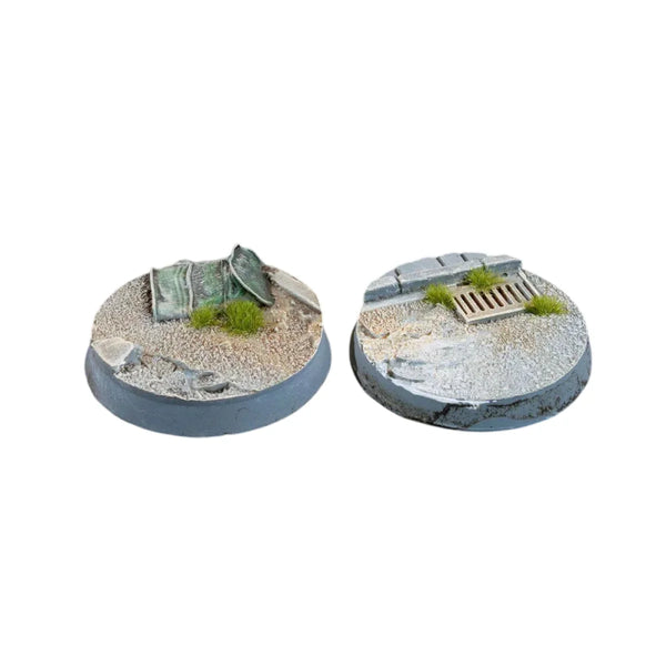 Gamers Grass - Battle Ready Bases - Urban Warfare - Round 32mm (x8)