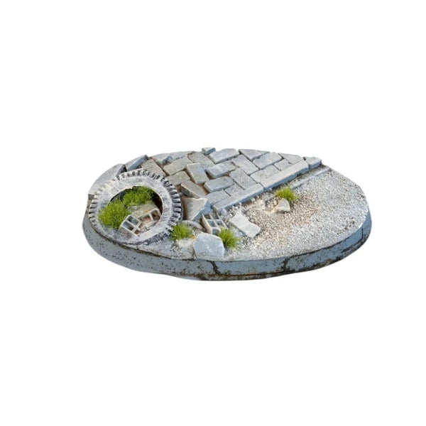 Gamers Grass - Battle Ready Bases - Urban Warfare - Oval 75mm (x3)