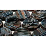 Gamers Grass - Battle Ready Bases - Spaceship Corridor - Round 25mm (x10)