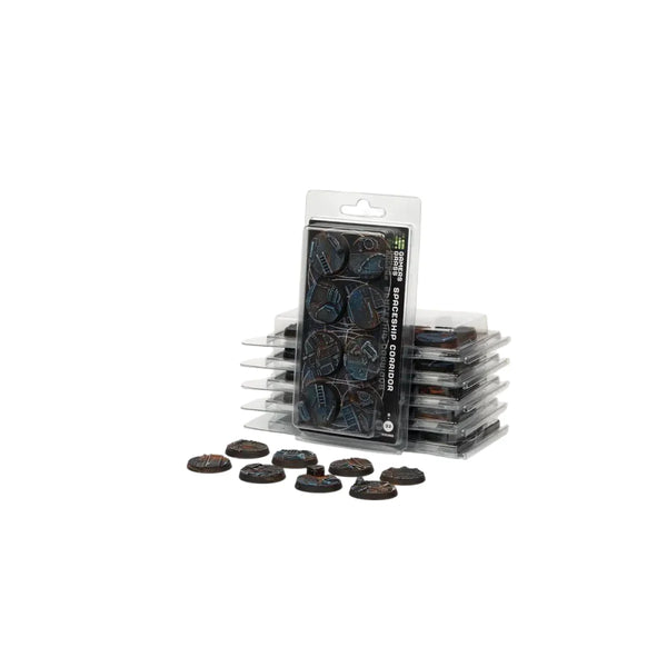 Gamers Grass - Battle Ready Bases - Spaceship Corridor - Round 32mm (x8)