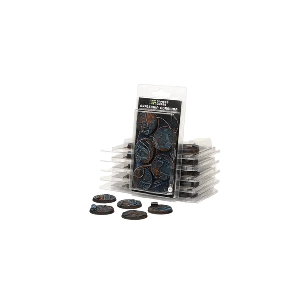 Gamers Grass - Battle Ready Bases - Spaceship Corridor - Round 40mm (x5)