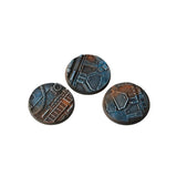 Gamers Grass - Battle Ready Bases - Spaceship Corridor - Round 50mm (x3)