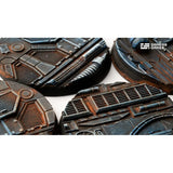 Gamers Grass - Battle Ready Bases - Spaceship Corridor - Round 50mm (x3)