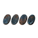 Gamers Grass - Battle Ready Bases - Spaceship Corridor - Oval 60mm (x4)