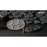 Gamers Grass - Battle Ready Bases - Spaceship Corridor - Oval 60mm (x4)