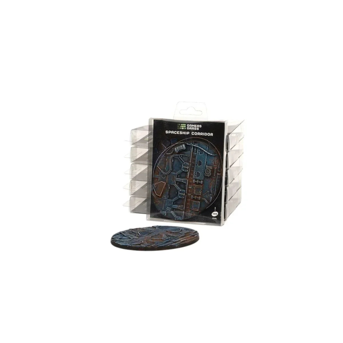 Gamers Grass - Battle Ready Bases - Spaceship Corridor - Oval 120mm (x1)