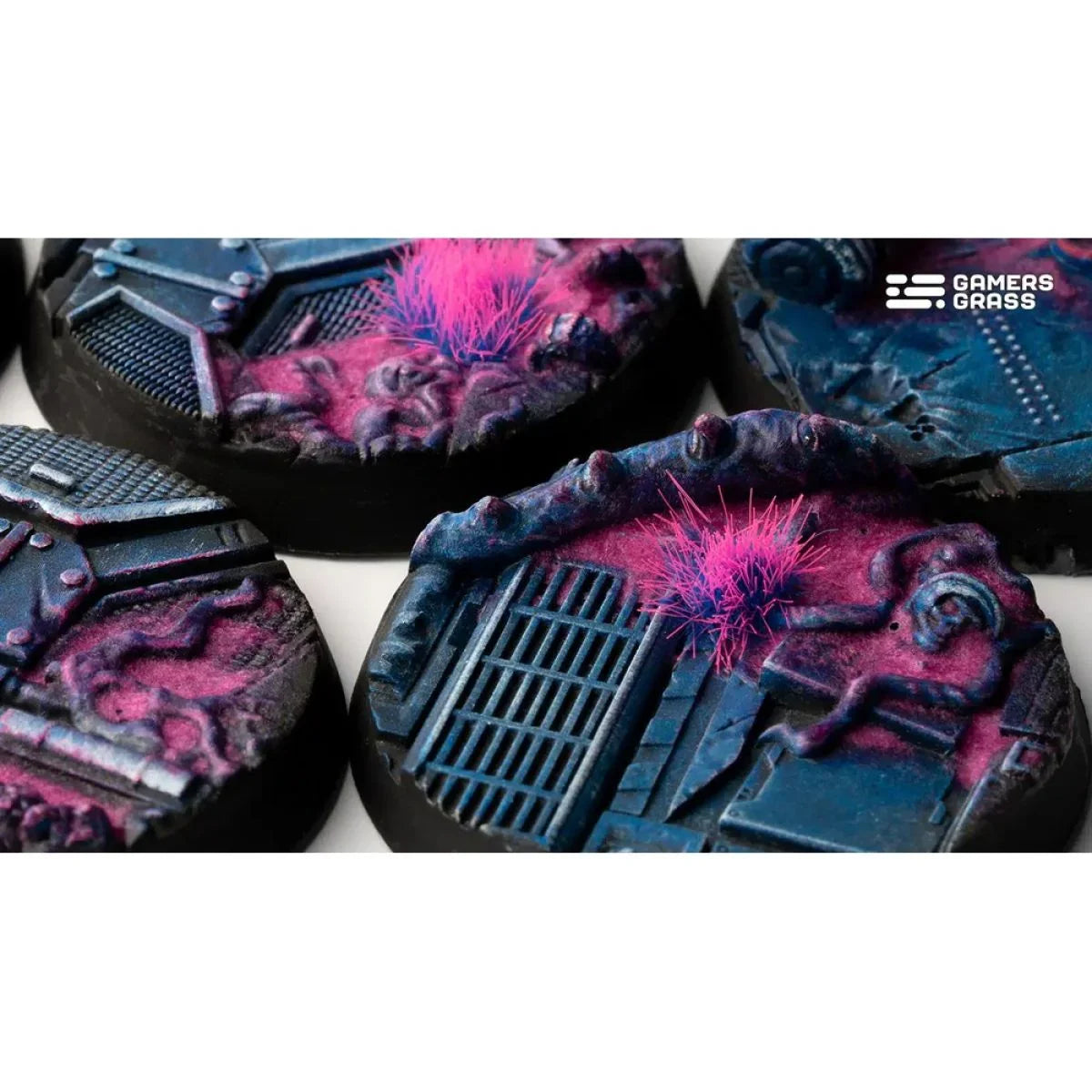 Gamers Grass - Battle Ready Bases - Alien Infestation - Round 40mm (x5)