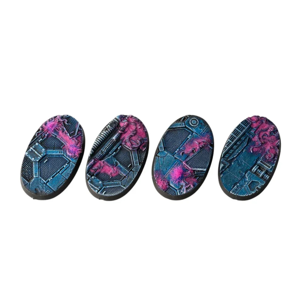 Gamers Grass - Battle Ready Bases - Alien Infestation - Oval 60mm (x4)