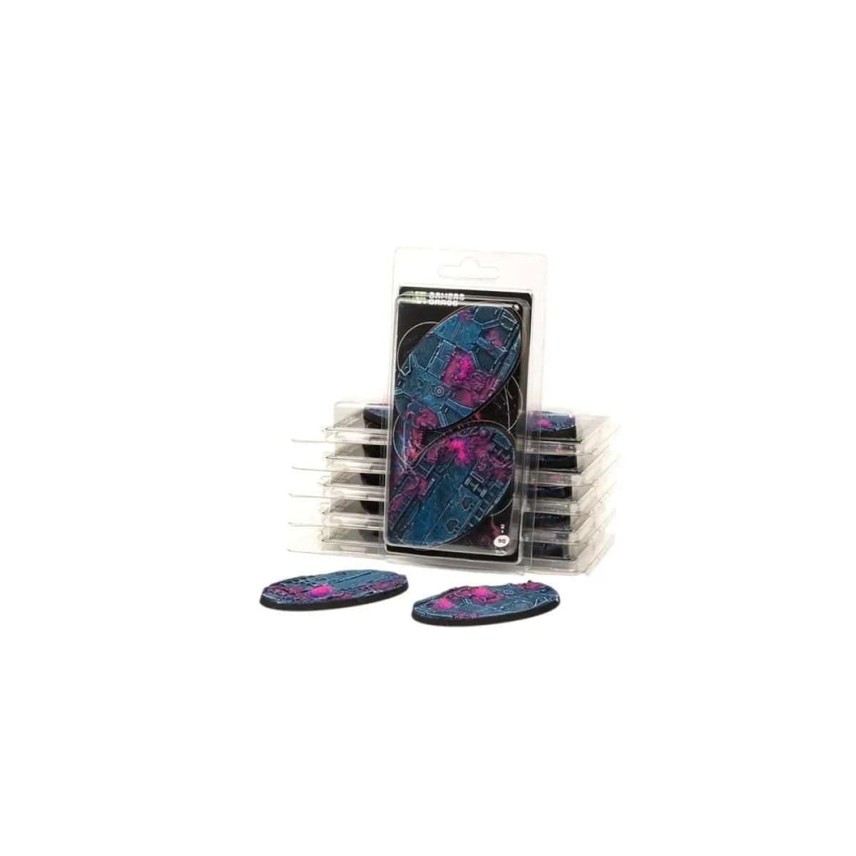 Gamers Grass - Battle Ready Bases - Alien Infestation - Oval 90mm (x2)
