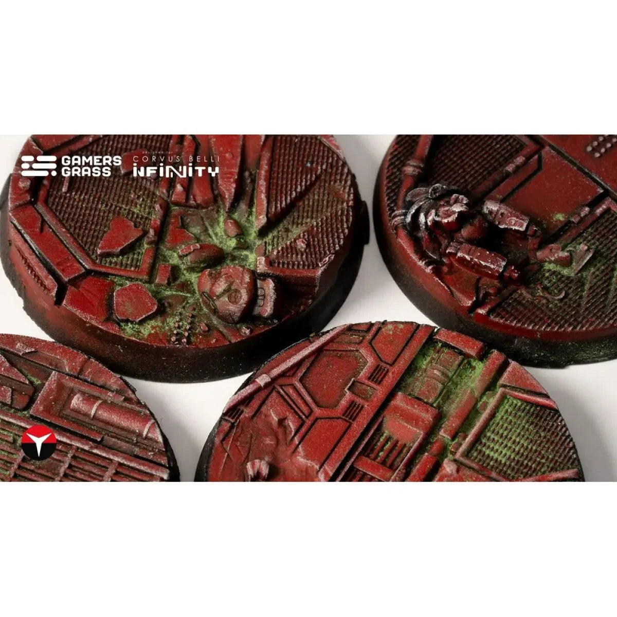Gamers Grass - Battle Ready Bases - Nomad Crew Deck - Round 40mm (4x)