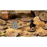 Gamers Grass - Battle Ready Bases - Dunes of Bourak - Round 25mm (8x)