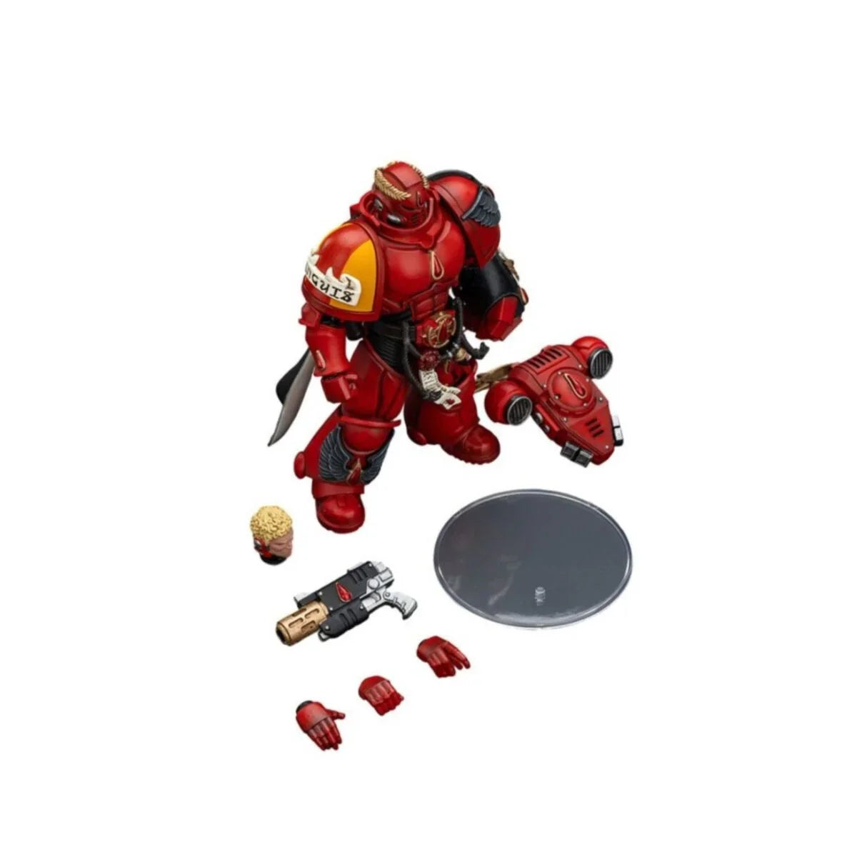 Warhammer Collectibles: 1/18 Scale Blood Angels Captain with Inferno Pistol & Power Fist - Pre-Order
