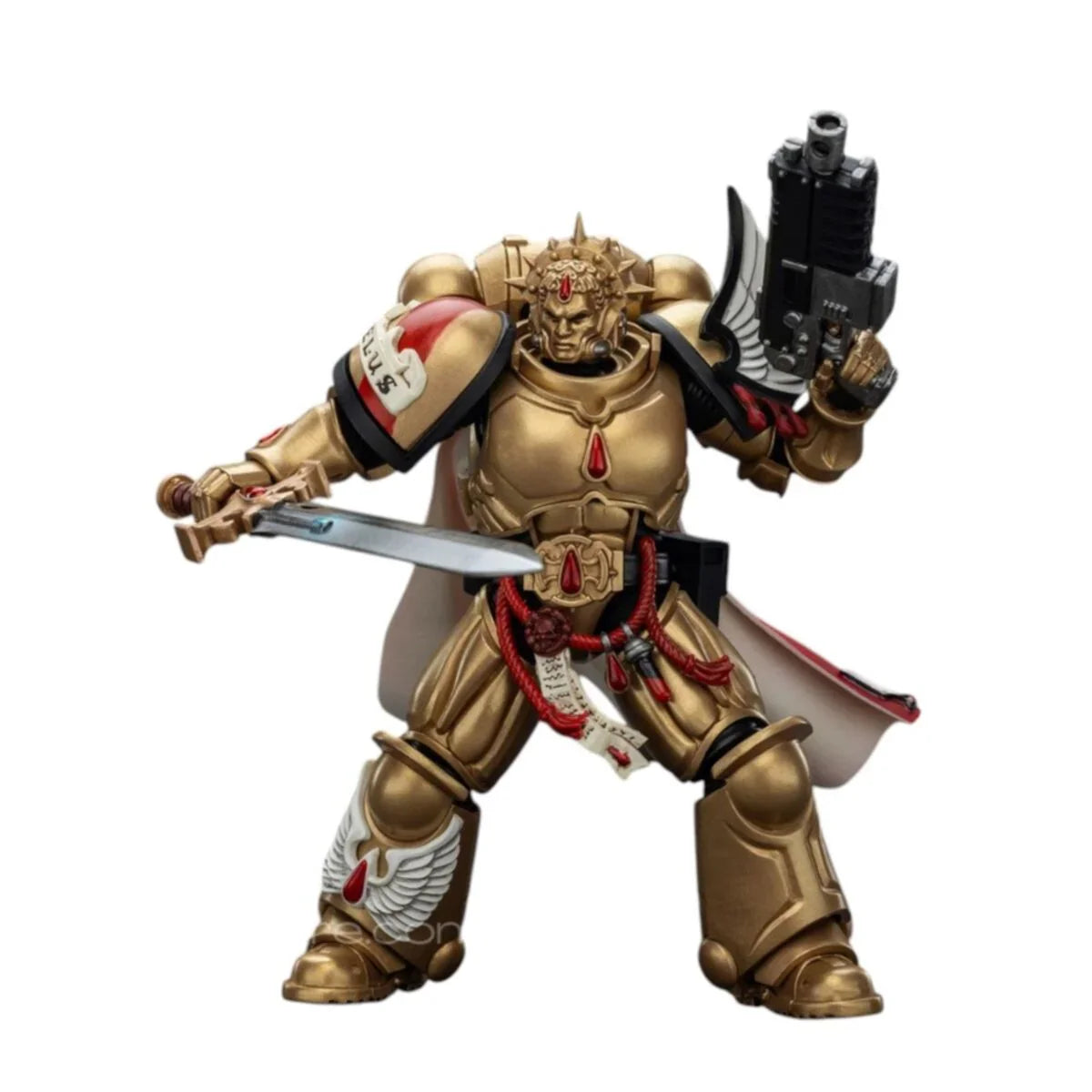 Warhammer Collectibles: 1/18 Scale Blood Angels Captain with Heavy Bolt Pistol & Power Sword - Pre-Order