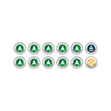 Micro Art Studio - Infinity Token Sets - N4 Infinity Tokens Regular Orders Green (12)
