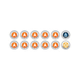 Micro Art Studio - Infinity Token Sets - N4 Infinity Tokens Regular Orders Orange (12)