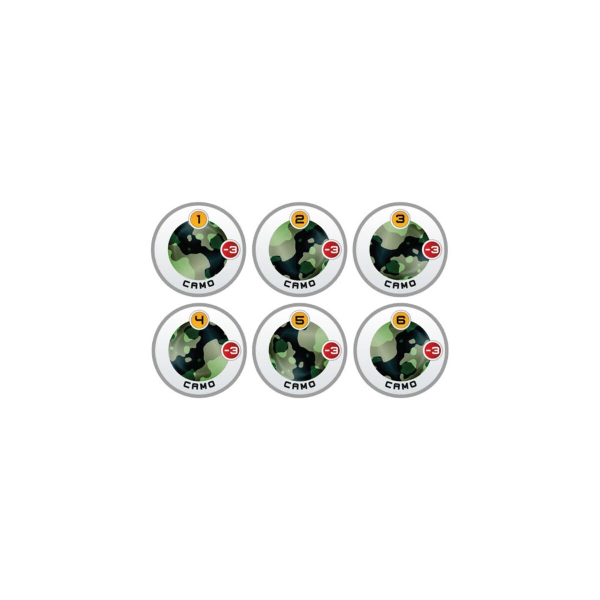 Micro Art Studio - Infinity Token Sets - N4 Infinity Tokens Camouflage -3 (6)