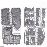 Dungeons & Lasers: Half-Height Walls - Rocky Caves: Unpainted