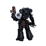 Warhammer Collectibles: 1/18 Scale Space Marines Black Templars Outriders Brother Valtus - Pre-Order