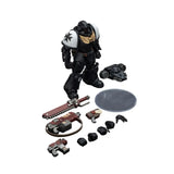 Warhammer Collectibles: 1/18 Scale Space Marines Black Templars Outriders Brother Valtus - Pre-Order