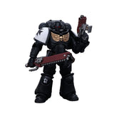 Warhammer Collectibles: 1/18 Scale Space Marines Black Templars Outriders Brother Valtus - Pre-Order