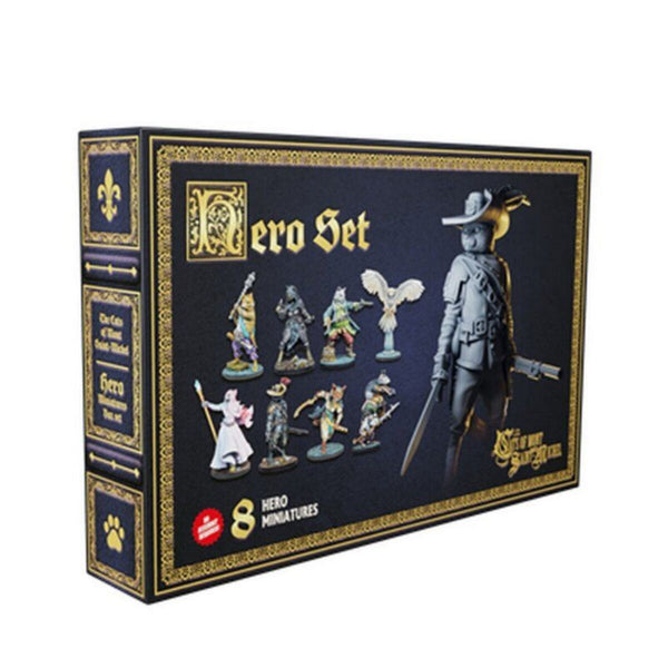 Raybox Games: The Cats of Mont Saint-Michel: Hero Miniatures Set - Pre-Order
