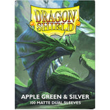 Dragon Shield: Sleeves – Matte Dual – Apple Green & Silver
