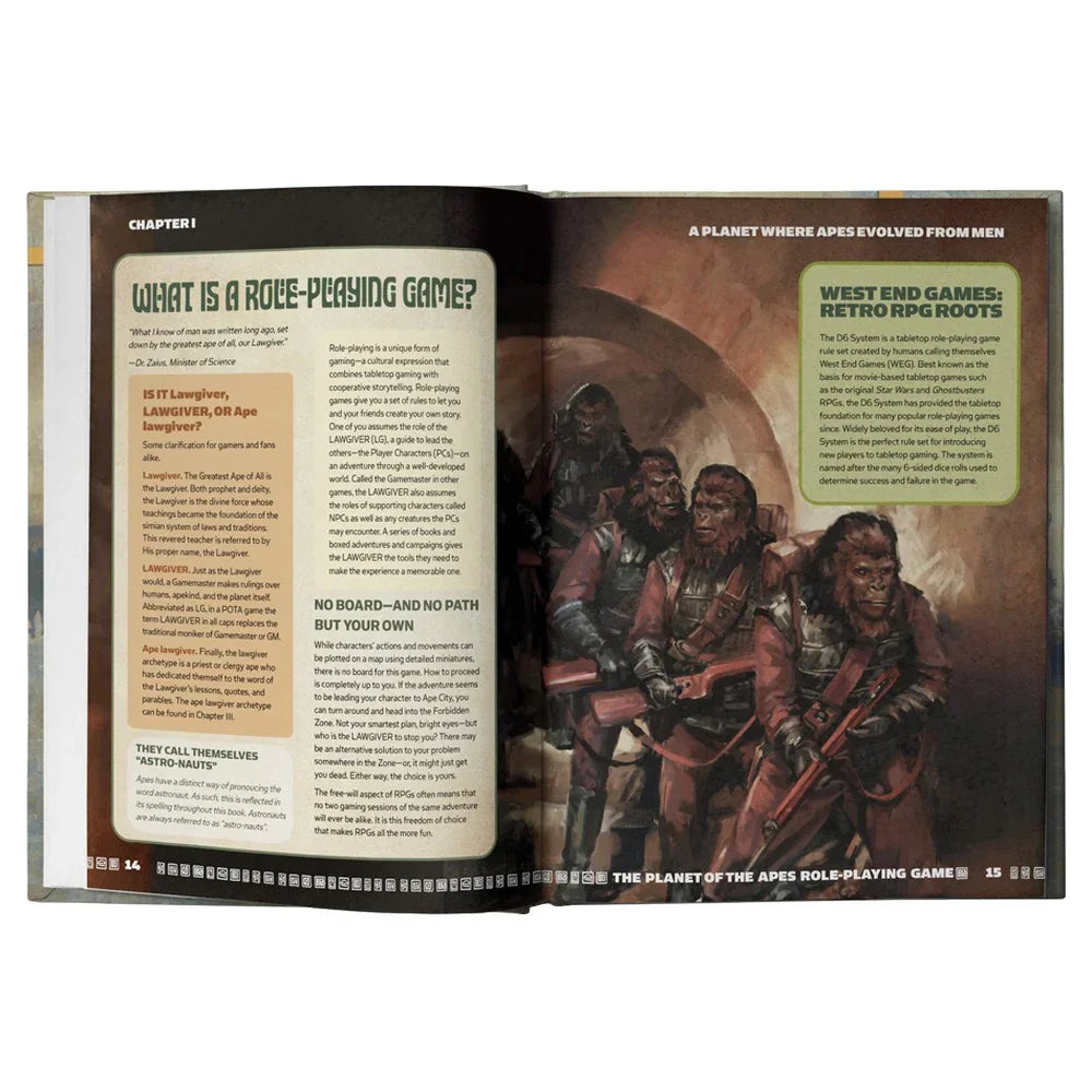 Planet of the Apes RPG Core Rulebook