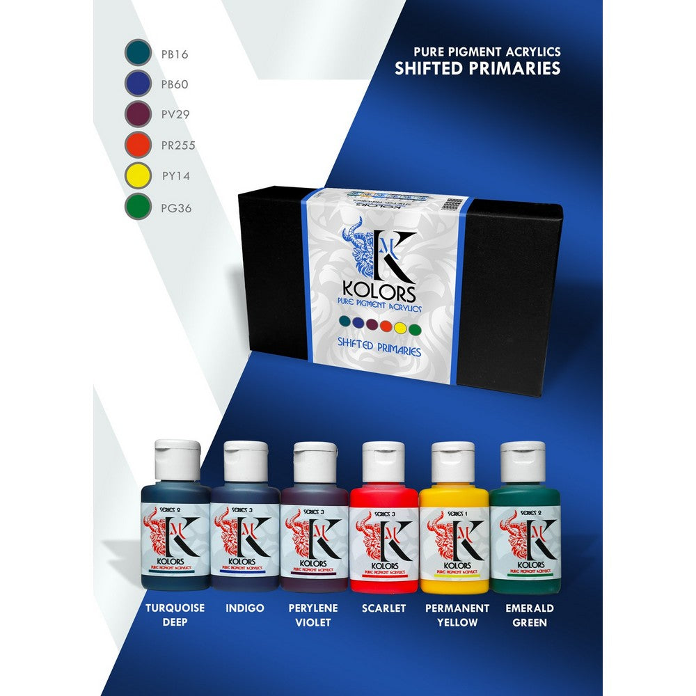 Kimera Kolors - PURE PIGMENTS EXPANSION SET 2: Shifted Primaries