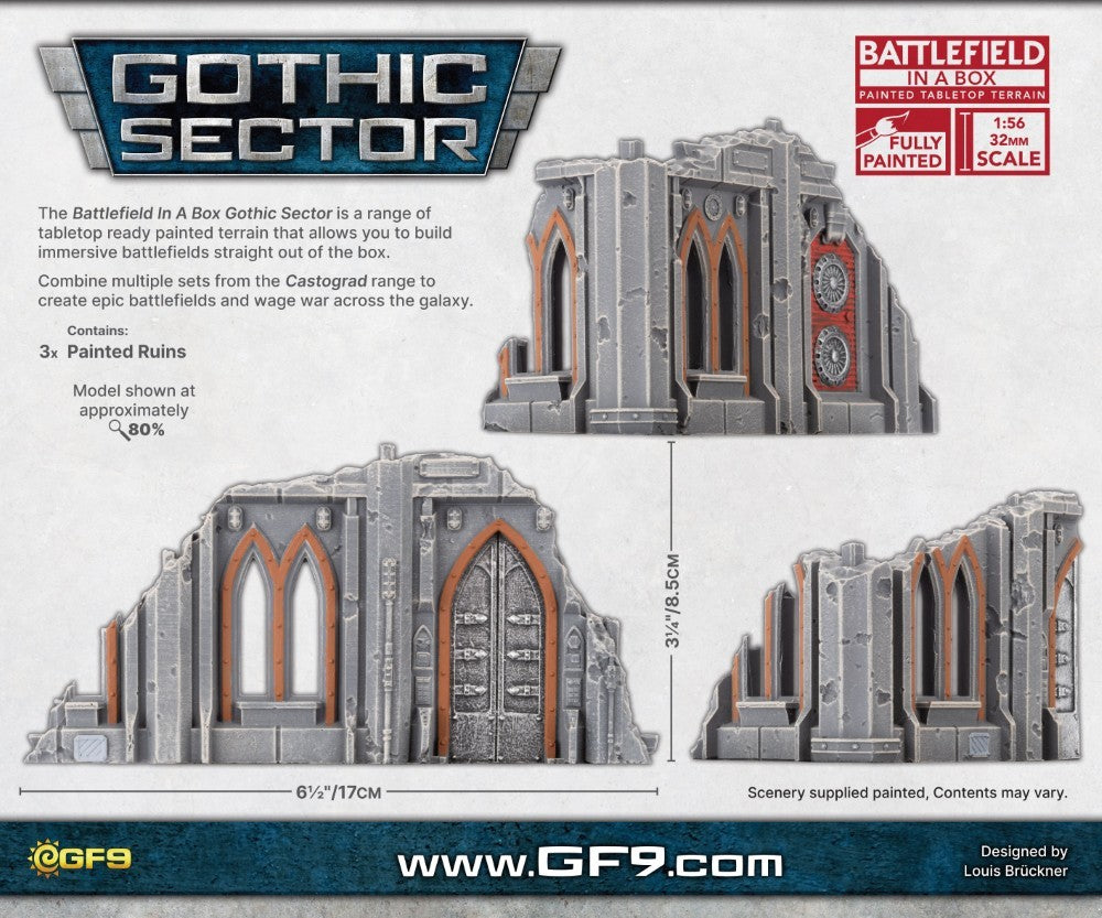 Battlefield in a Box: Gothic Sector – Castograd Hab Block Small Ruins