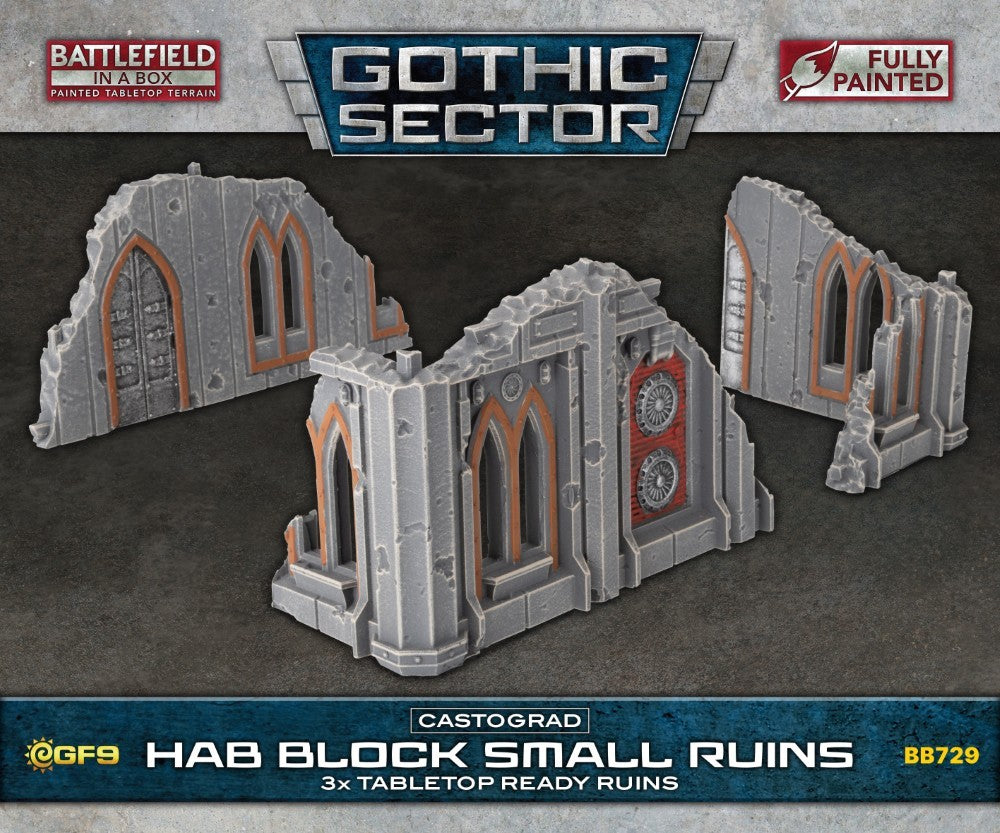 Battlefield in a Box: Gothic Sector – Castograd Hab Block Small Ruins