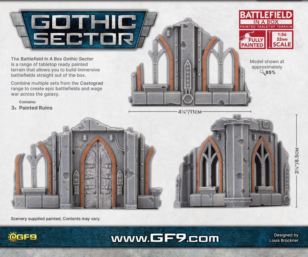 Battlefield in a Box: Gothic Sector – Castograd Warehouse Small Ruins