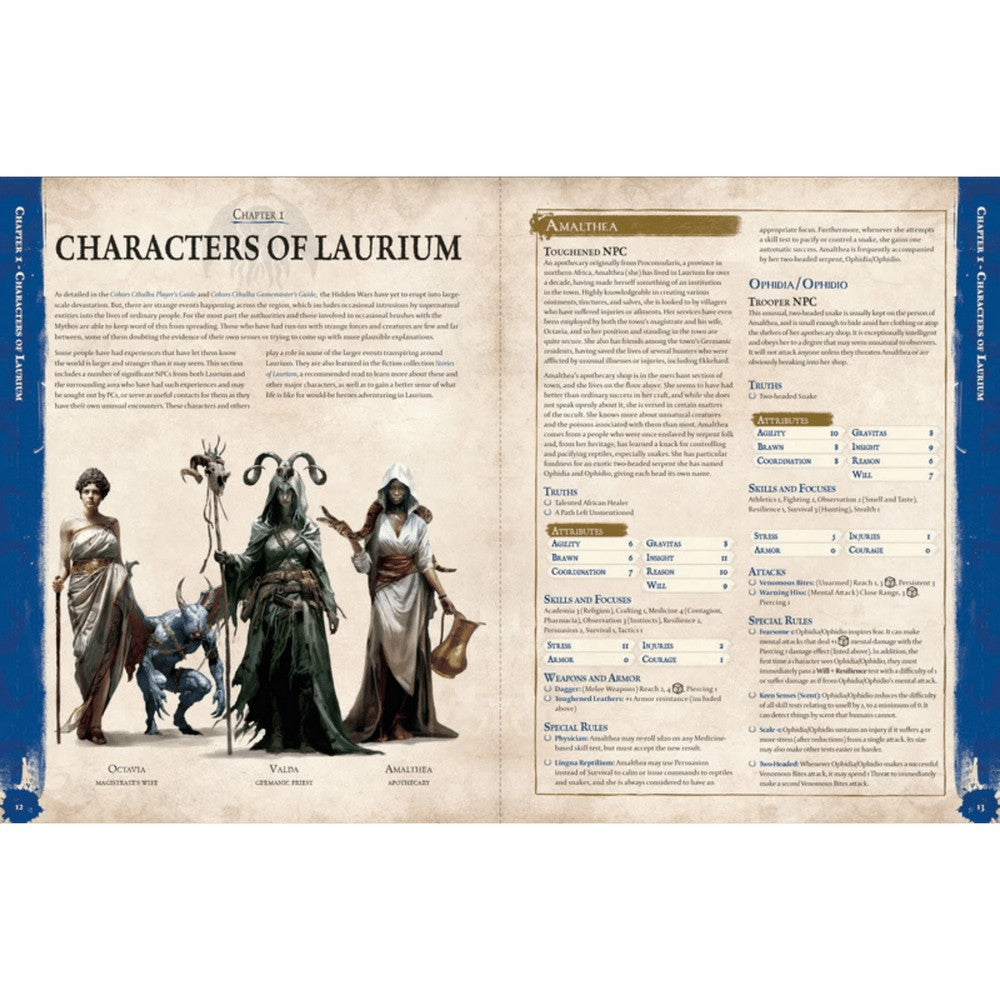 Cohors Cthulhu RPG Laurium Adventures Book