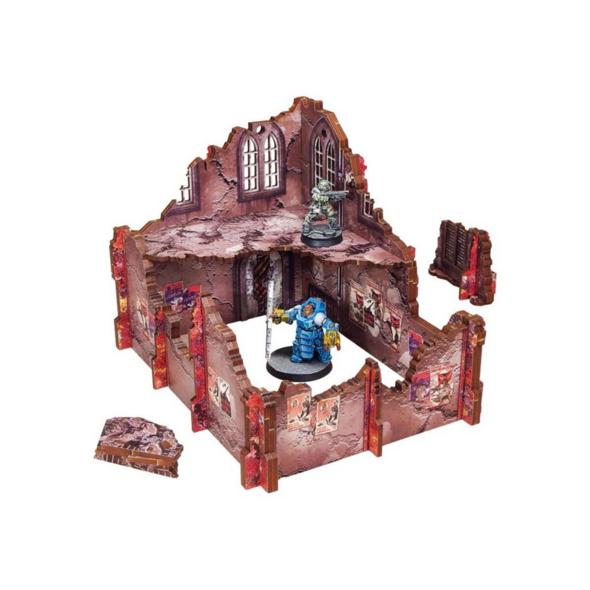 Micro Art Studio - Imperial KT Secundus Stronghold (3) PREPAINTED - Pre-Order