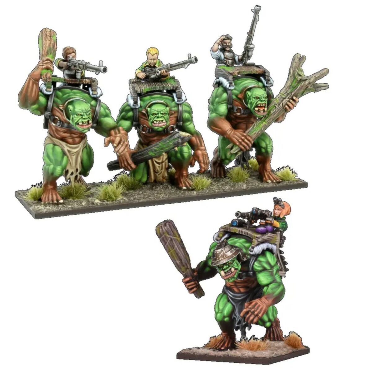 MANTIC DIRECT - Kings of War - Halfling - Forest Troll Gunners