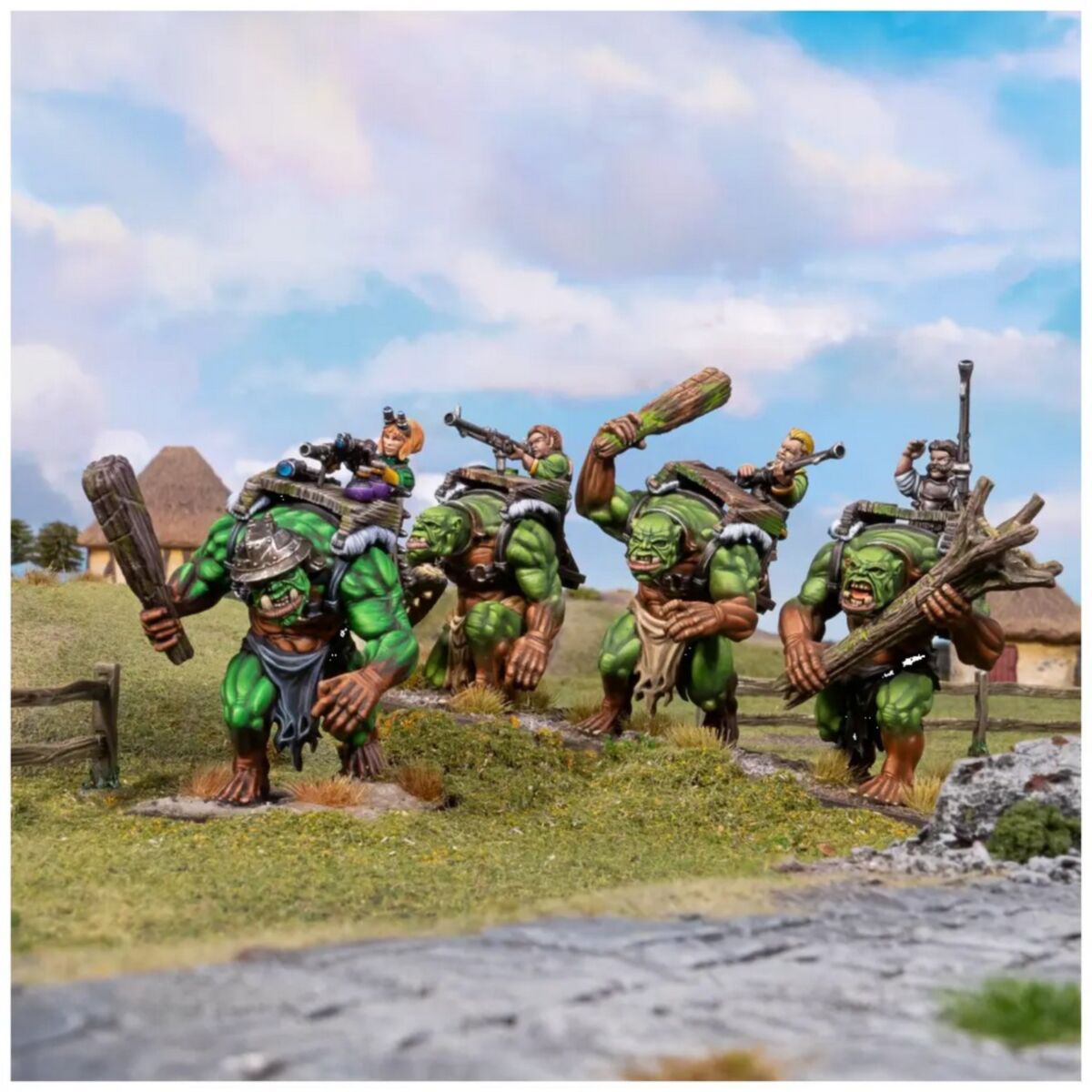 MANTIC DIRECT - Kings of War - Halfling - Forest Troll Gunners