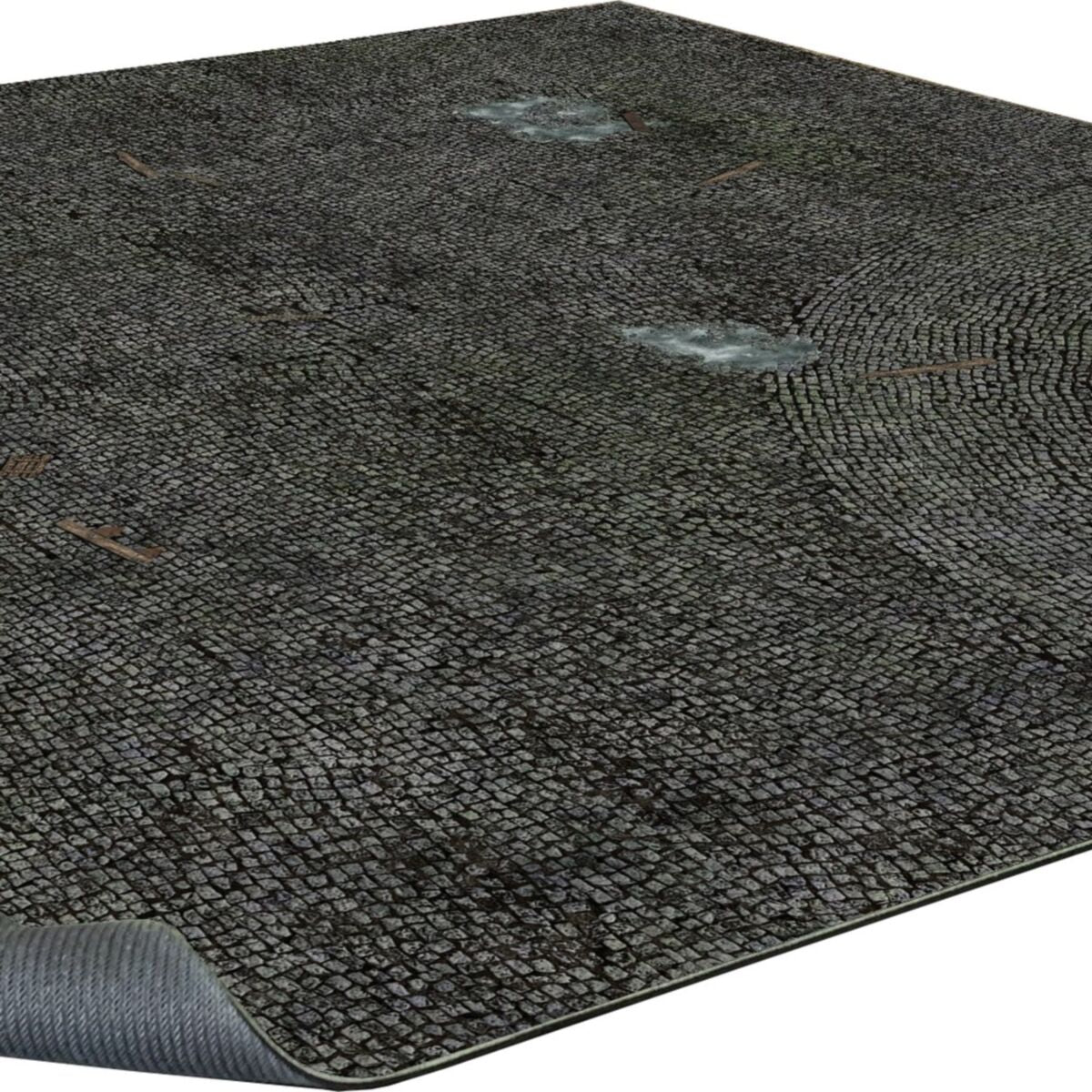 Battle Systems - Cobbled Plaza Gaming Mat 3x3 - Grid - Pre-Order