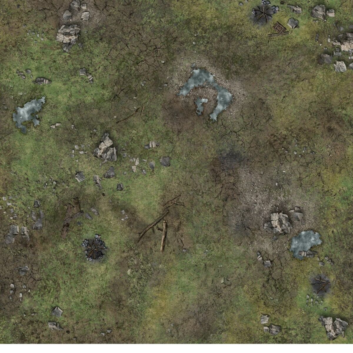 Battle Systems - Forsaken Plain Gaming Mat 3x3 - Pre-Order