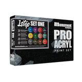 Monument Hobbies - Pro Acryl 1 Step Paint Set One - 12 Colors - Pre-Order