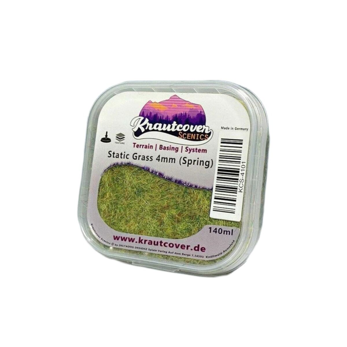 Krautcover Scenics - Static Grass Spring 4mm (140ml) - Pre-Order