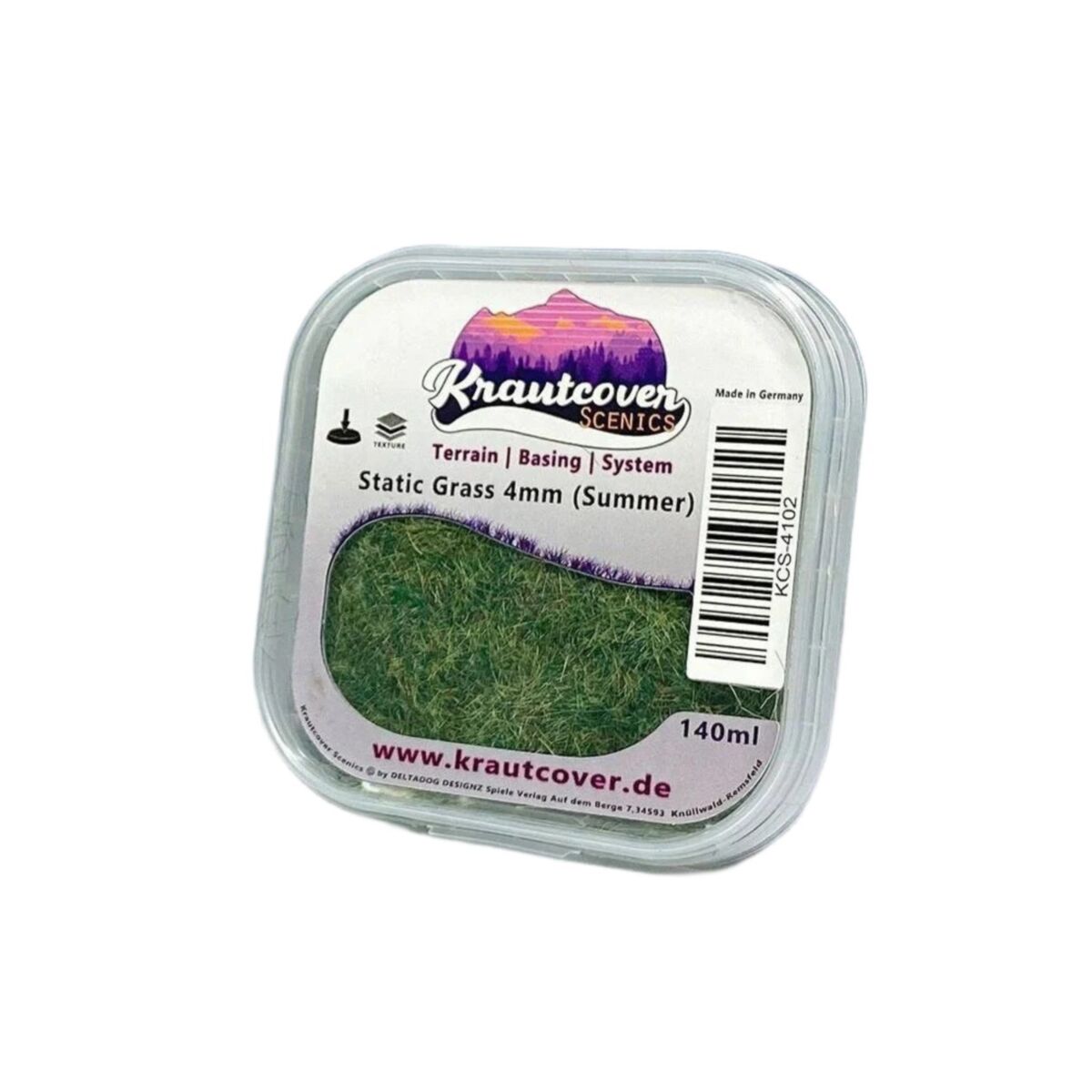 Krautcover Scenics - Static Grass Summer 4mm (140ml) - Pre-Order