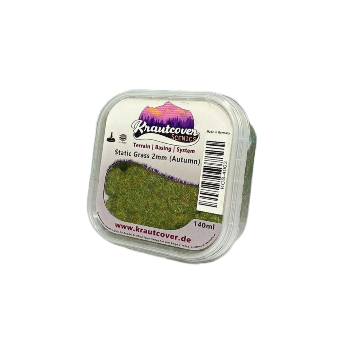 Krautcover Scenics - Static Grass Autumn 2mm (140ml) - Pre-Order
