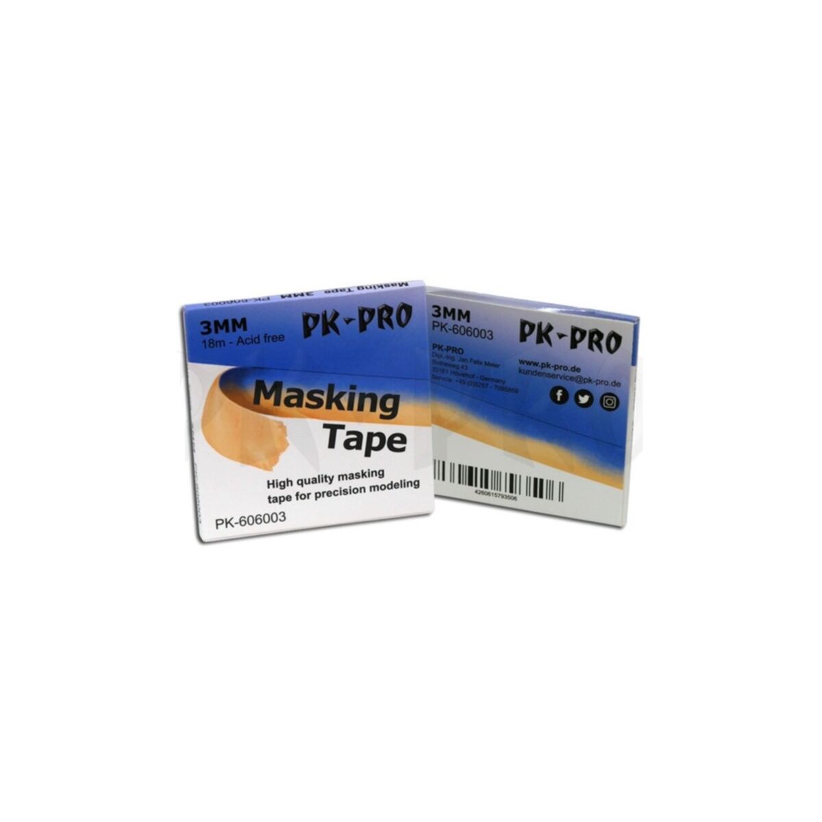 PK Pro - Masking Tape 3mm (18m) - Pre-Order