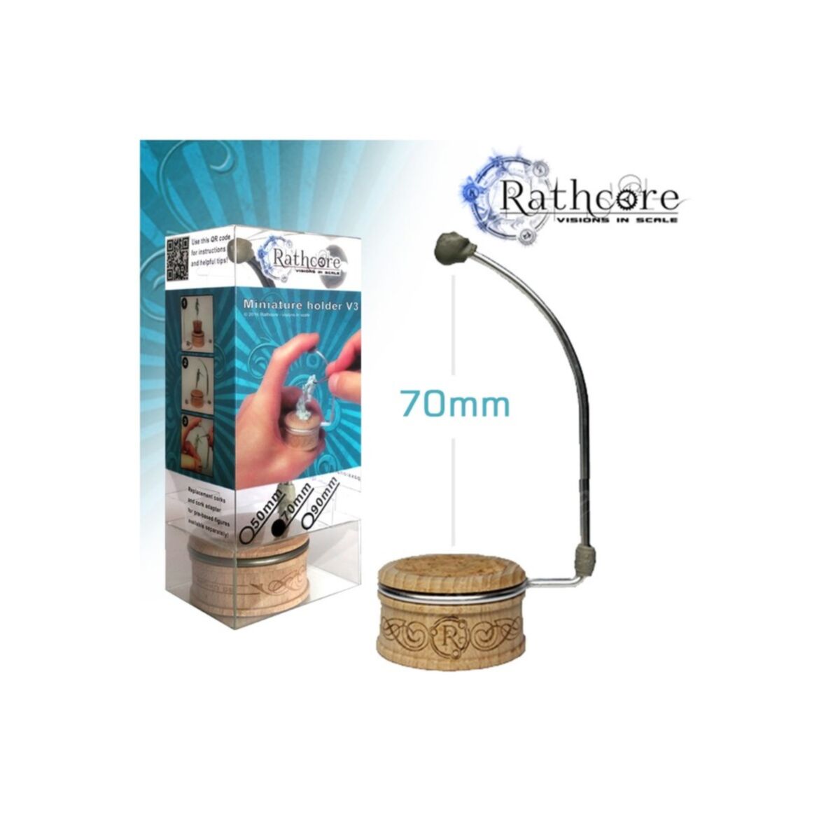 Rathcore - Miniature Holder V;3 (70mm) - Pre-Order