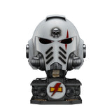Warhammer Collectables: 1/1 Scale White Scars MkX Helmet & Display Stand