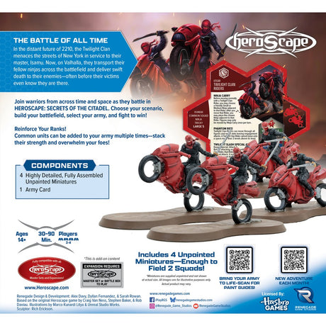 Heroscape - Twilight Ninja Clan Riders Army Expansion